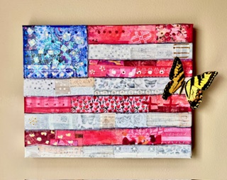 American Flag Collage/Mixed Media Workshop