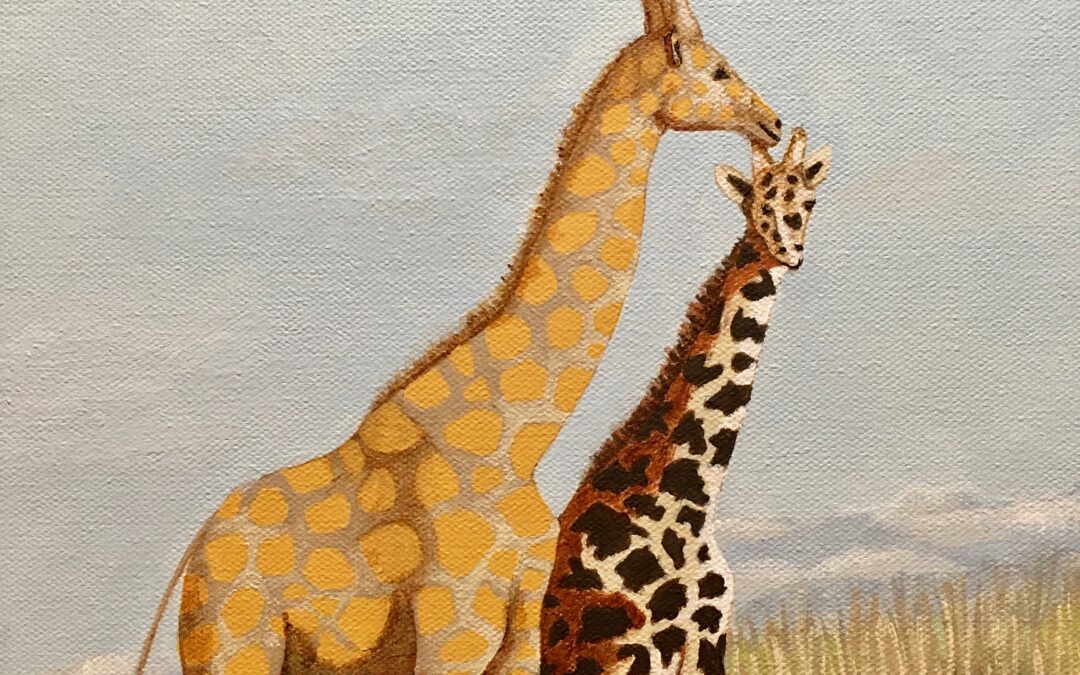 Giraffe – Painting with Acrylics